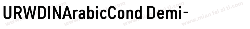 URWDINArabicCond Demi字体转换